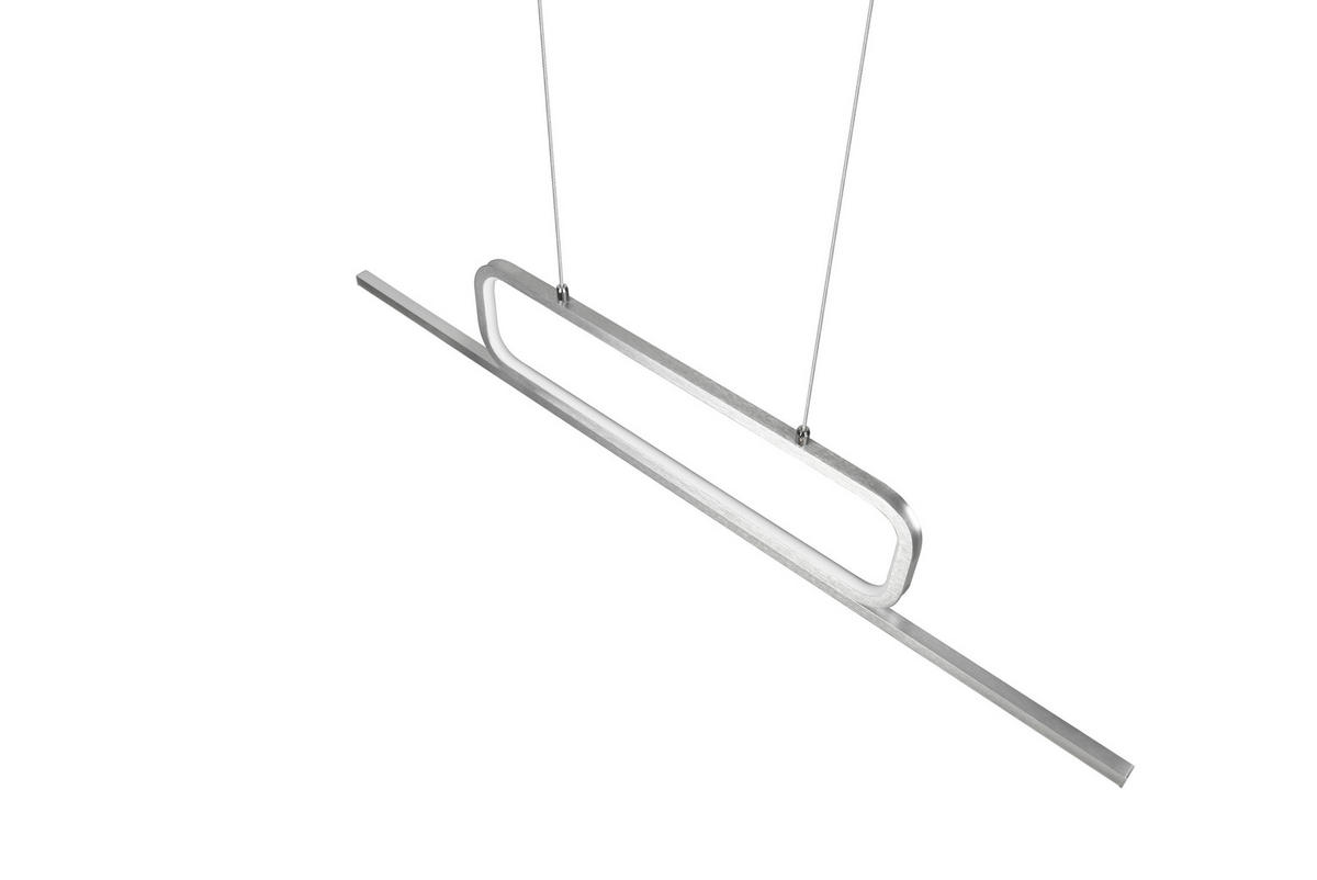 LED-HÄNGELEUCHTE 110/7,5/150 cm  - Alufarben, Basics, Metall (110/7,5/150cm) - Trio Leuchten