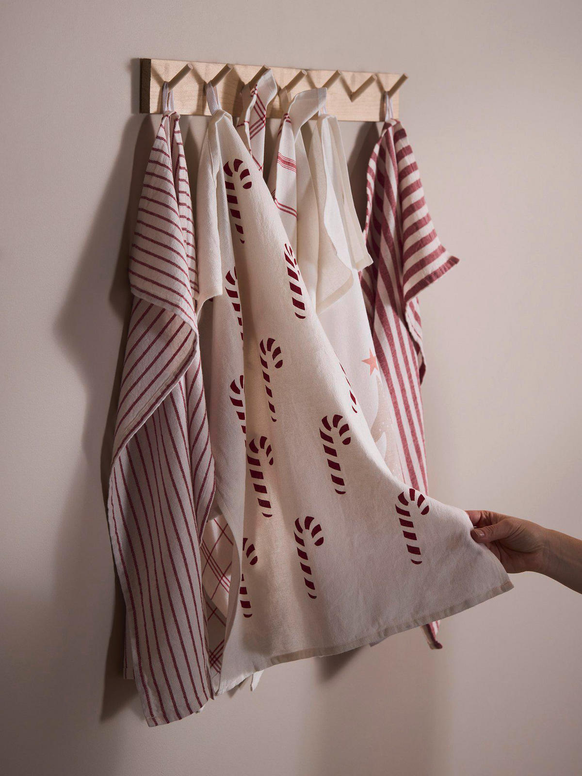 GESCHIRRTUCH-SET 3-teilig Rot  - Rot, Basics, Textil (47/70cm) - Svanefors