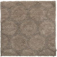 BADEMATTE CIRCLE Beige 60/60 cm  - Beige, Textil (60/60cm) - Novel