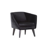 SESSEL in Flachgewebe Schwarz  - Schwarz, LIFESTYLE, Holz/Textil (93/74/80cm) - Landscape