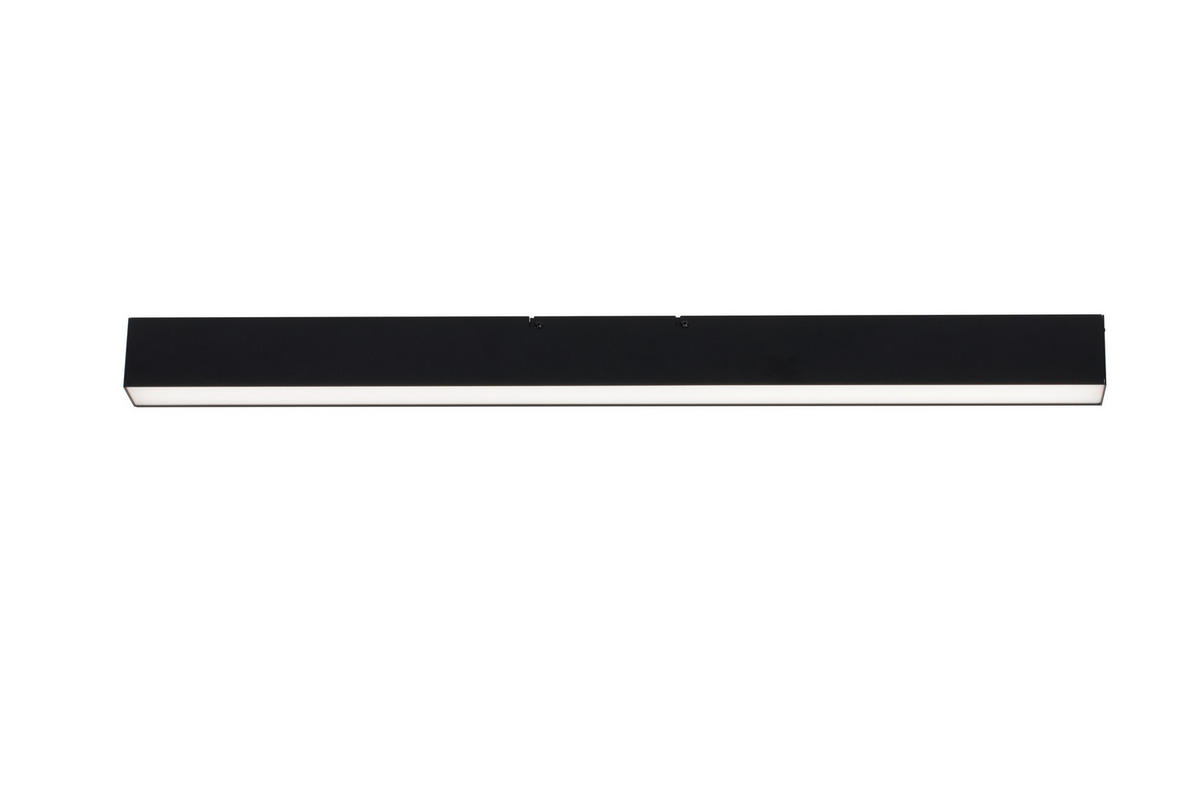 LED-DECKENLEUCHTE Rijeka 100/7,7/6 cm   - Schwarz, Design, Kunststoff/Metall (100/7,7/6cm) - Novel