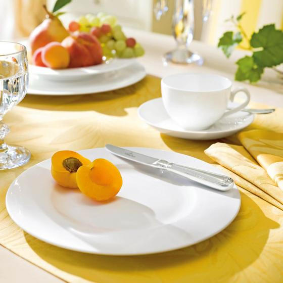 Porzellan FRÜHSTÜCKSTELLER rund - Weiß, Basics, Keramik (22cm) - Noblesse - V&B