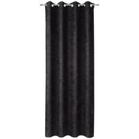 ZAVESA SA KARIKAMA crna - crna, Konvencionalno, tekstil (140/245cm) - Esposa