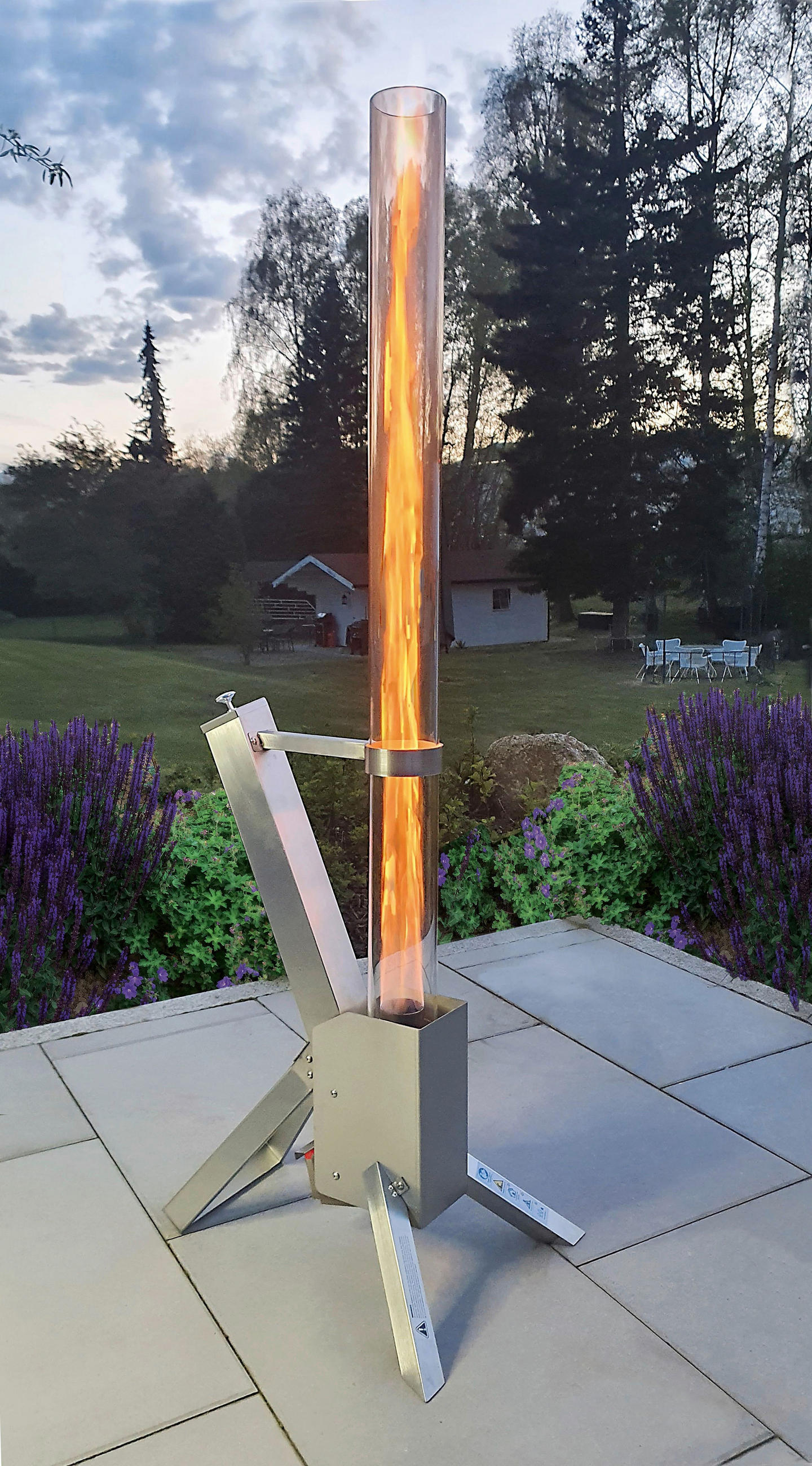 FEUERSTELLE  - Edelstahlfarben, KONVENTIONELL, Metall (44/129/35cm)