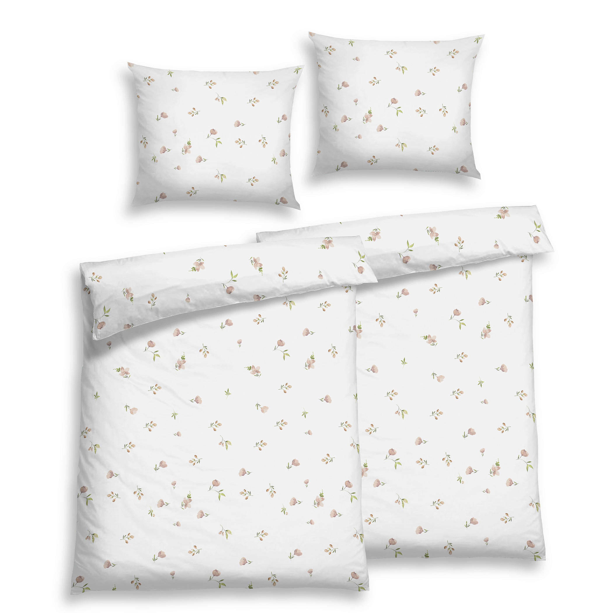 BETTWÄSCHE 4-teilig Satin 140/200 cm  - Rosa, Design, Textil (140/200cm) - Florella