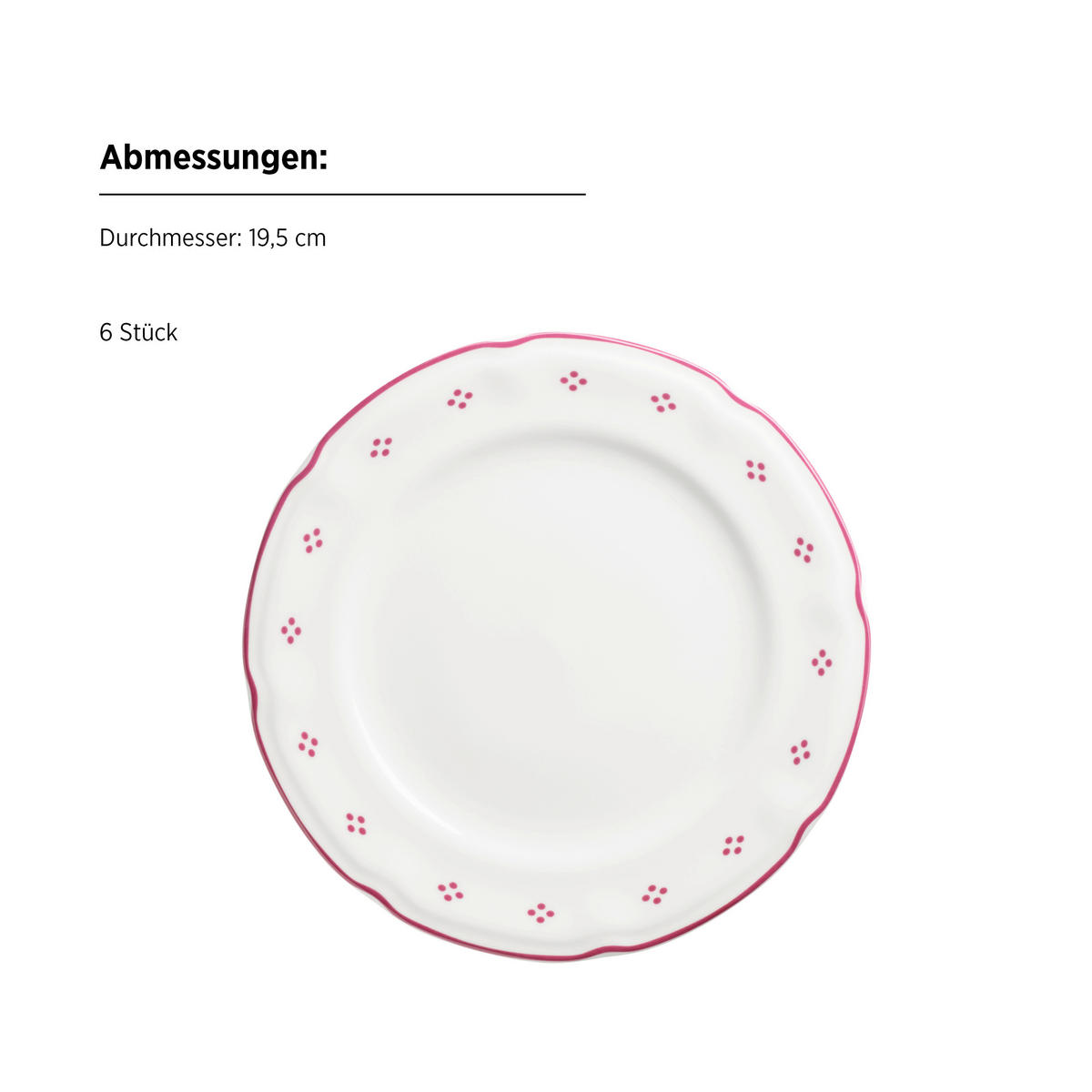 KAFFEESERVICE Rot, Weiß LOVA 18-teilig  - Rot/Weiß, Basics, Keramik - Mäser