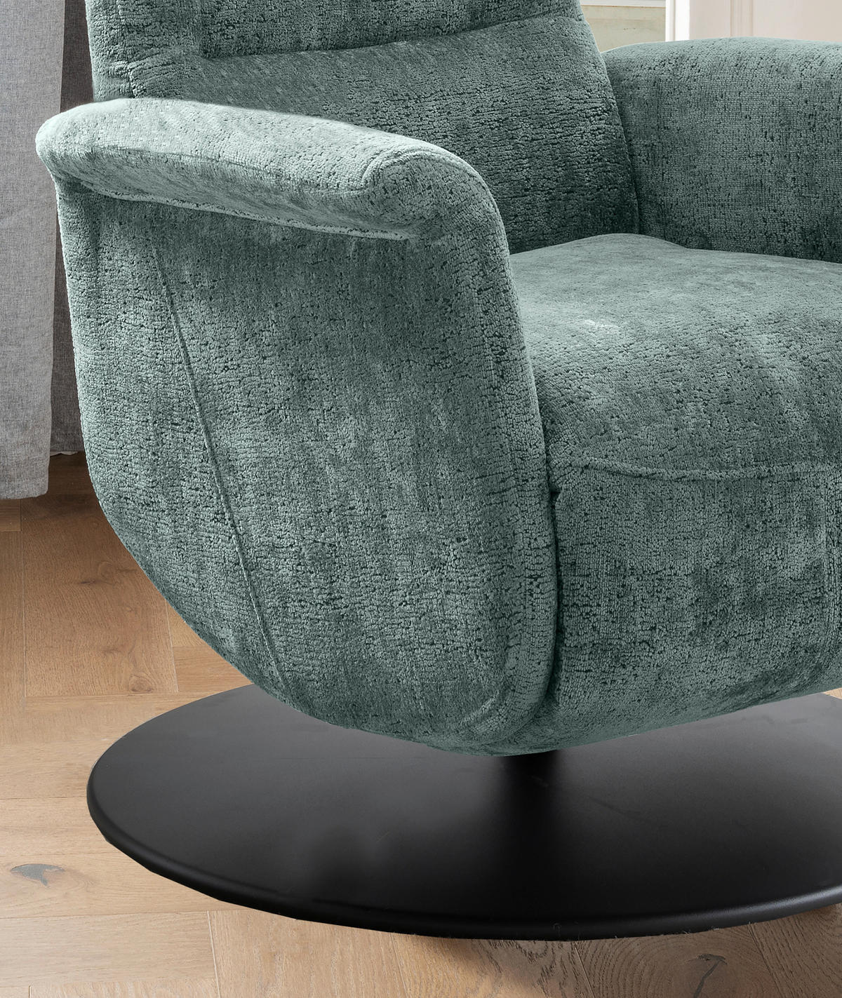 RELAXSESSEL in Textil Türkis  - Türkis/Schwarz, MODERN, Textil/Metall (72/118/85-165cm) - Livetastic