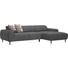 WOHNLANDSCHAFT in Textil Braun - Multicolor/Schwarz, Basics, Textil/Metall (292/170cm) - Dieter Knoll WOHNLANDSCHAFT in Textil Braun - Multicolor/Schwarz, Basics, Textil/Metall (292/170cm) - Dieter Knoll