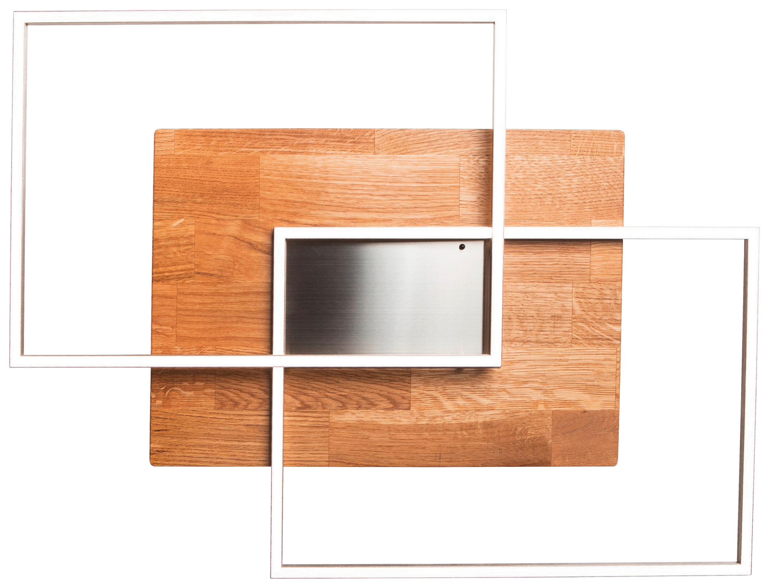 DECKENLEUCHTE Panama 75/56/7 cm   - Natur, Holz/Metall (75/56/7cm)