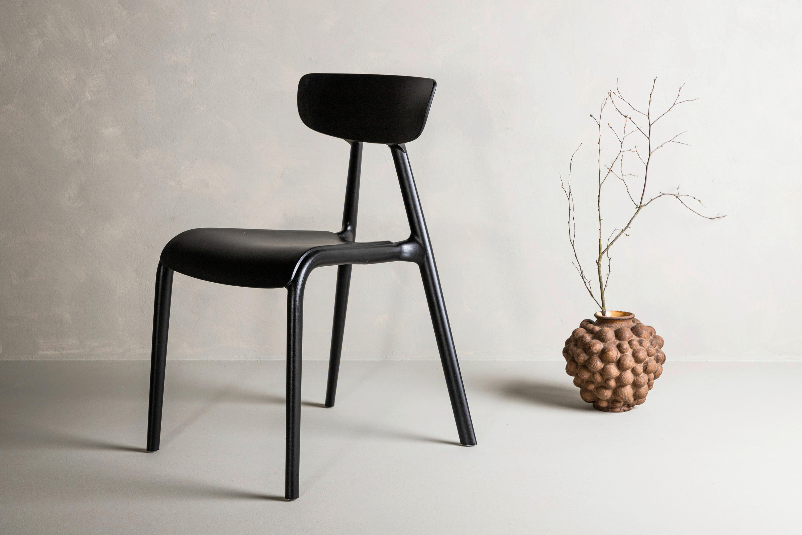 STUHL-SET  in glatt  - Schwarz, Design, Kunststoff (49/79.5/54cm) - Livetastic