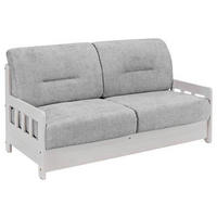 SCHLAFSOFA in Textil Grau, Weiss  - Weiss/Grau, Lifestyle, Holz/Textil (154/88/90cm) - Livetastic