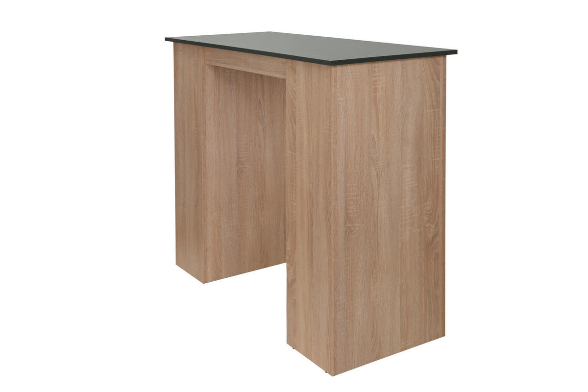 BARTISCH rechteckig Grau, Eichefarben  - Eichefarben/Grau, Design, Holzwerkstoff (103/50/115cm) - Respekta
