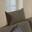 ECKSOFA Braun Cord  - Schwarz/Braun, KONVENTIONELL, Textil/Metall (173/276cm) - Carryhome