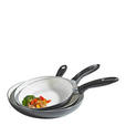 PFANNENSET Aluminium 3-teilig  - Anthrazit/Creme, Basics, Metall (20+24+28cm) - Homeware Profession.