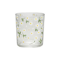 VÄRMELJUSGLAS  - vit/grön, Lifestyle, glas (7,3/8cm)