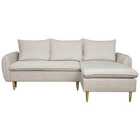 ECKSOFA in Chenille Perlmutt  - Buchefarben/Perlmutt, Konventionell, Holz/Textil (244/163cm) - Carryhome