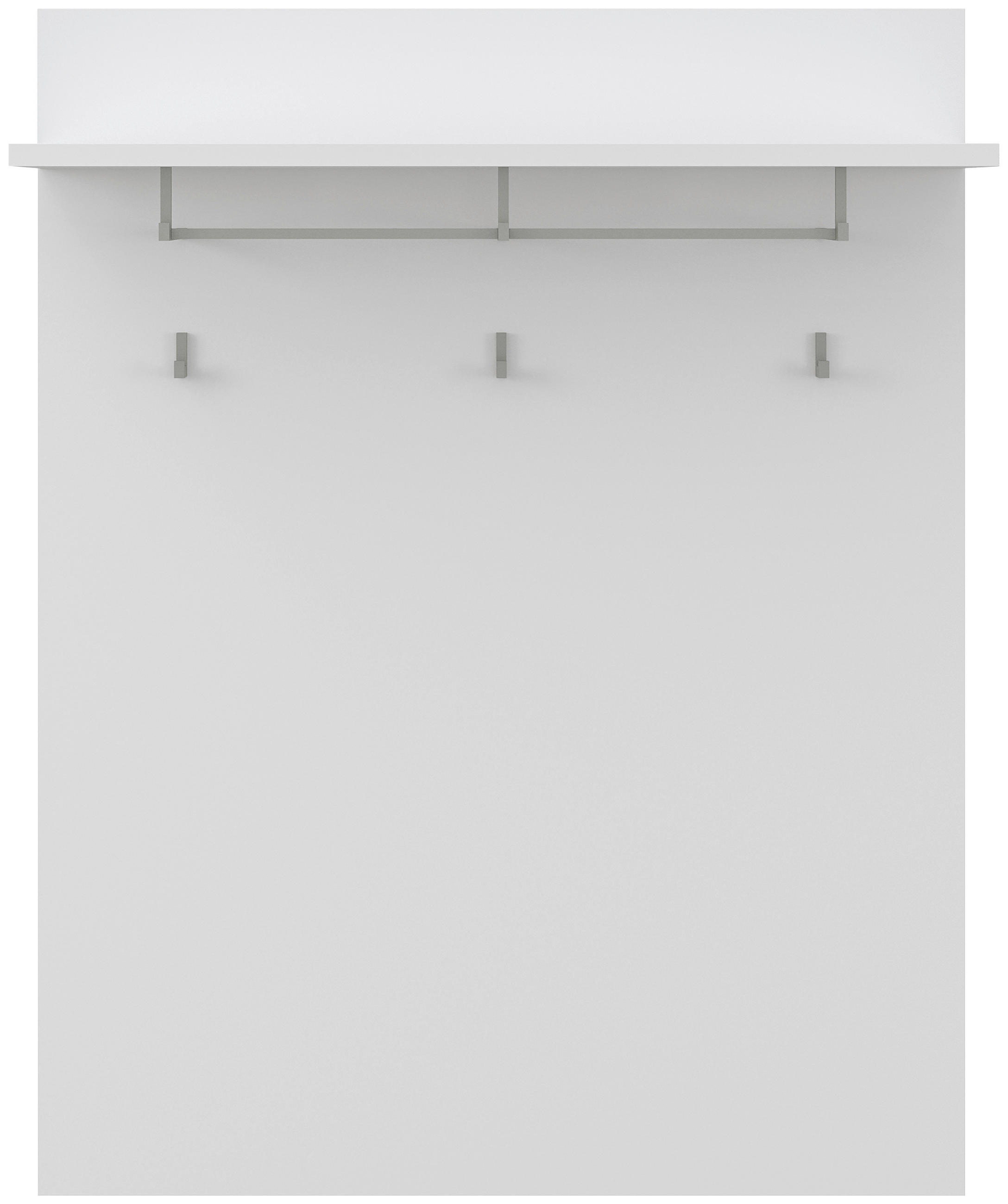 GARDEROBENPANEEL  in 92,4/130/27 cm  - Weiß, KONVENTIONELL, Holzwerkstoff (92,4/130/27cm) - Xora