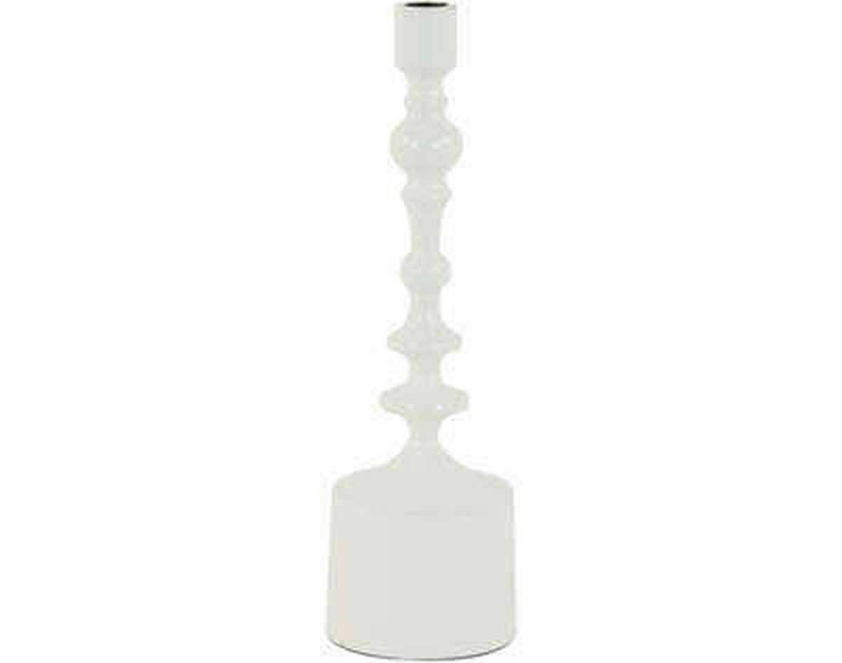 KERZENHALTER - Weiß, Basics, Metall (10/34cm)