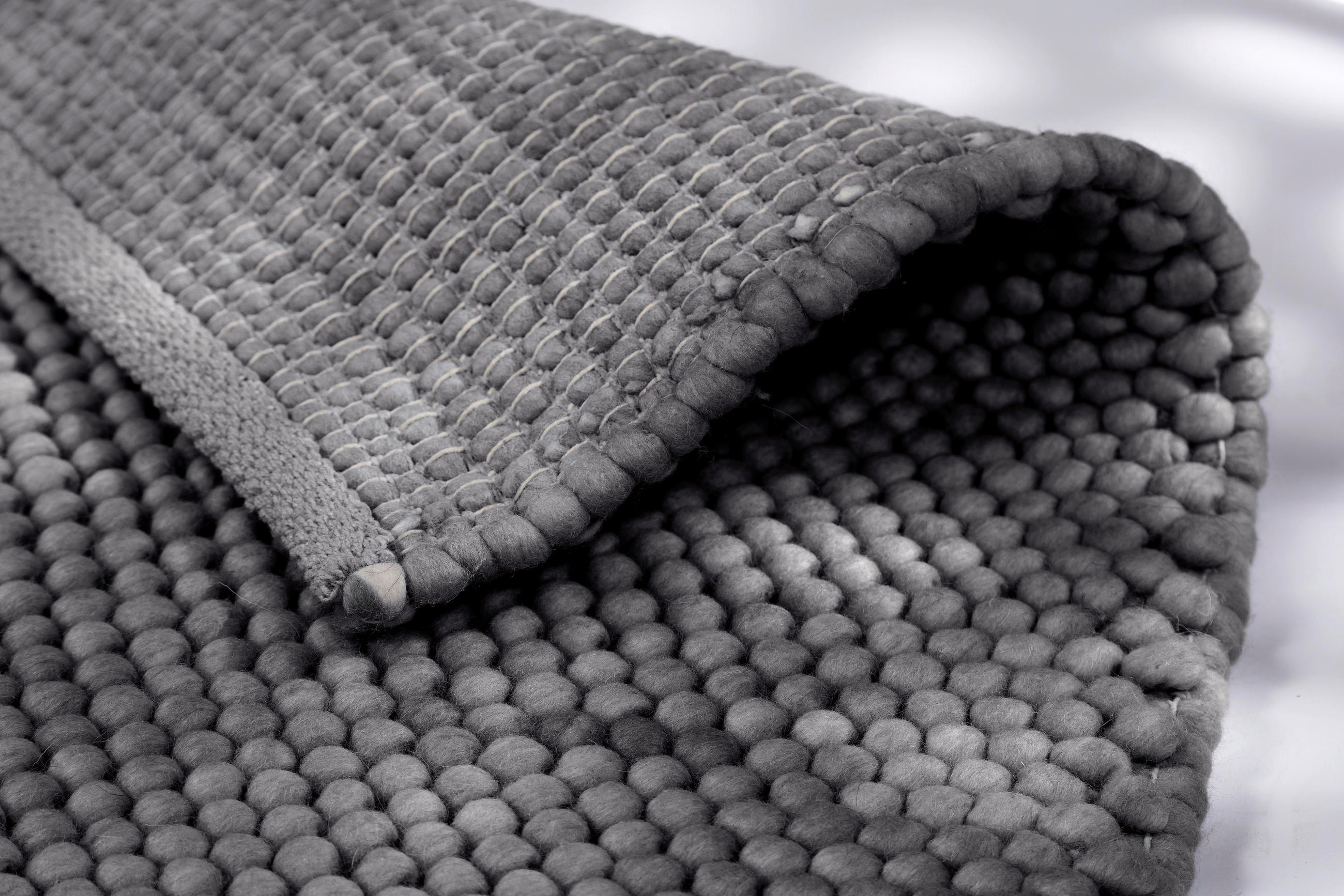 HANDWEBTEPPICH 200/300 cm Poppy Anthrazit  - Anthrazit, Basics, Textil (200/300cm) - Schöner Wohnen