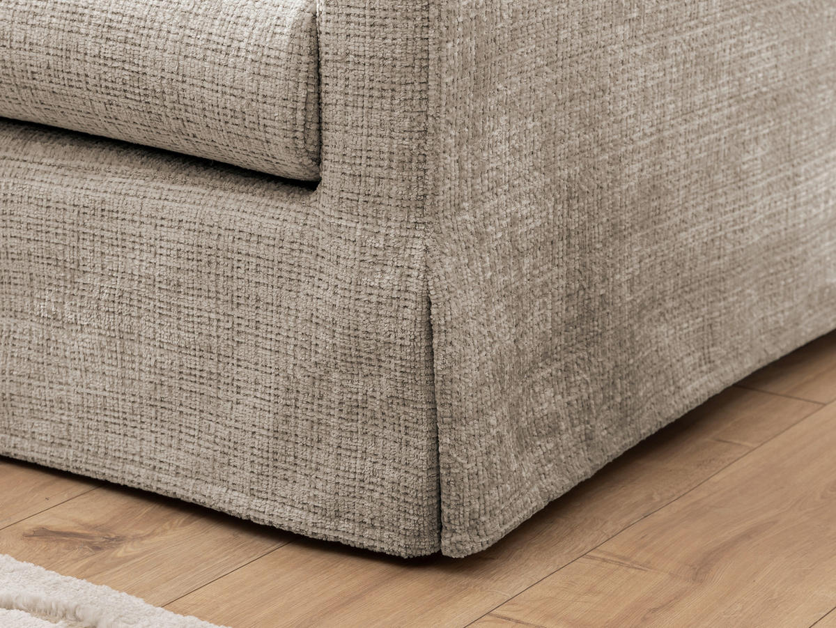 3-SITZER-BEZUG - Beige, Design, Textil (195/89/95cm) - P & B