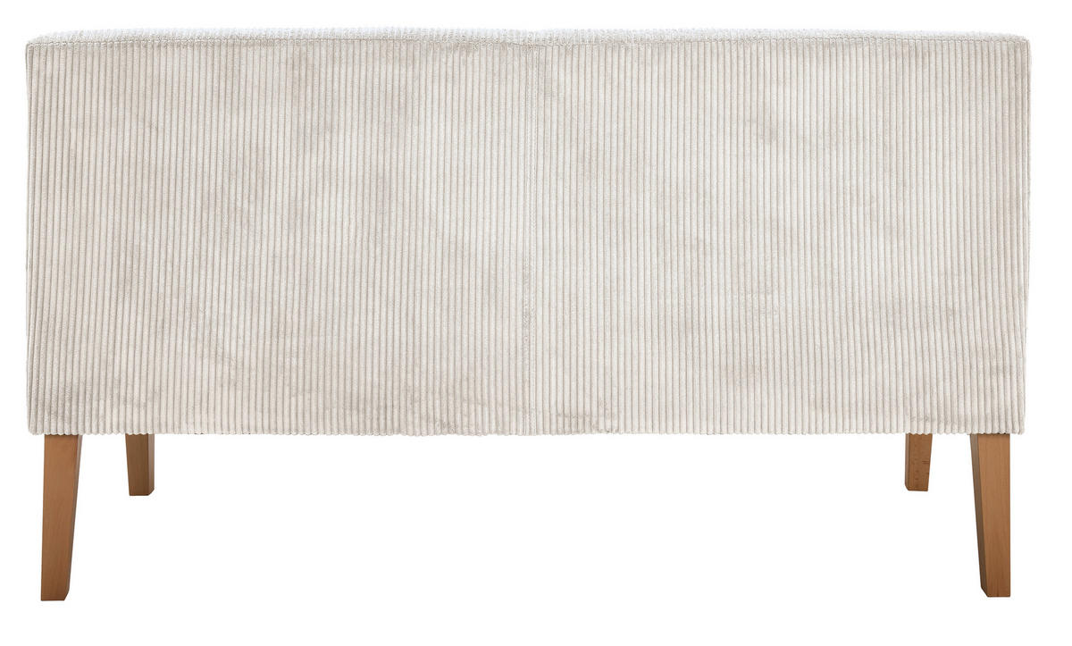 SITZBANK 163/88/75 cm  in Beige  - Beige/Buchefarben, KONVENTIONELL, Holz/Textil (163/88/75cm) - home24