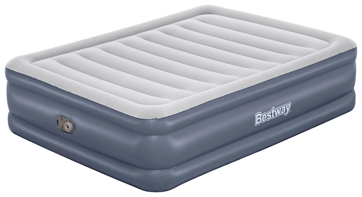 LUFTBETT TRITECH AIR 6713I Hellgrau, Hellblau  - Hellgrau/Hellblau, KONVENTIONELL, Kunststoff (203/152/51cm) - Bestway
