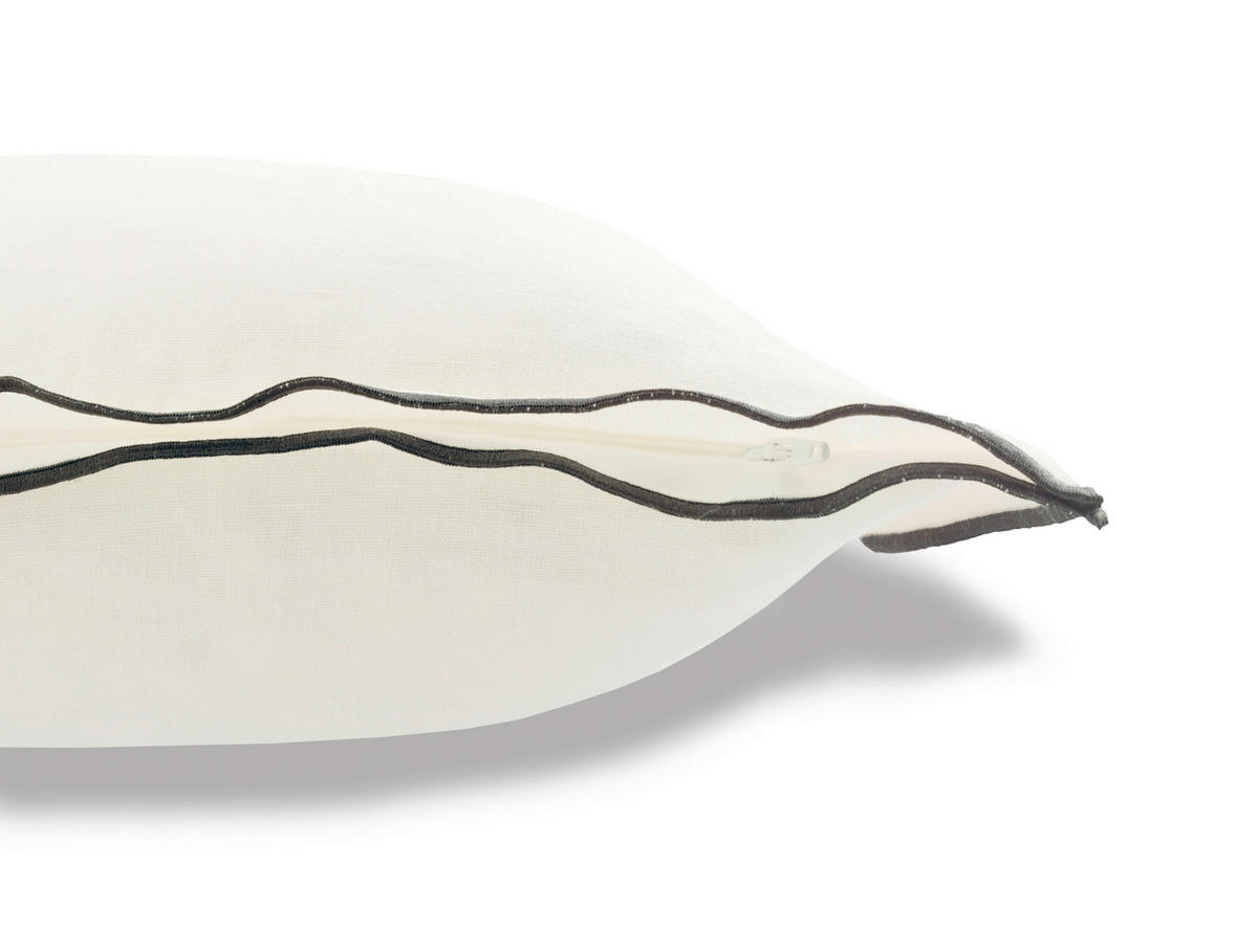 KISSENHÜLLE SW-LOOK 38/38 cm  - Weiß, Basics, Textil (38/38cm) - Schöner Wohnen