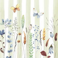 SERVIETTE  16,5/16,5 cm   - Salbeigrün, Natur, Papier (16,5/16,5cm)