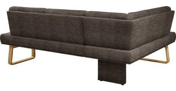 ECKBANK 174/265 cm  in Braun, Eichefarben  - Eichefarben/Braun, Design, Holz/Textil (174/265cm) - Dieter Knoll