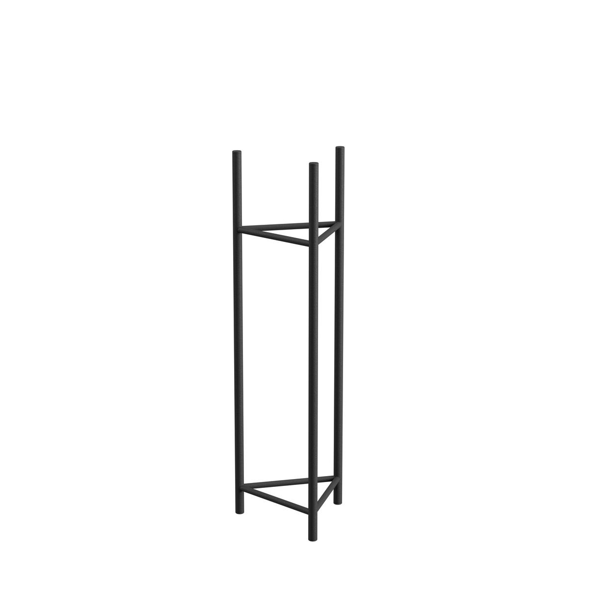 BLUMENSTÄNDER Metall  - Schwarz, Basics, Metall (23/75/23cm)