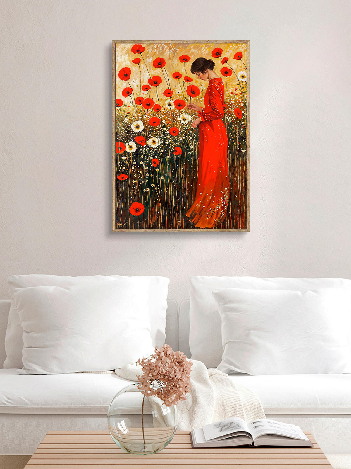 GLASBILD 50/70 cm  - Eichefarben/Multicolor, LIFESTYLE, Glas/Holzwerkstoff (50/70cm) - Monee