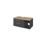 WASCHTISCHUNTERSCHRANK 90/41/47 cm  - Alufarben/Grau, KONVENTIONELL, Holzwerkstoff/Metall (90/41/47cm) - Xora