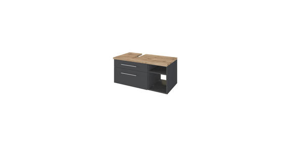 WASCHTISCHUNTERSCHRANK 90/41/47 cm - Alufarben/Grau, KONVENTIONELL, Holzwerkstoff/Metall (90/41/47cm) - Xora