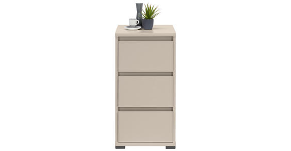 NACHTKÄSTCHEN 40,1/78,9/48 cm  in Kaschmir  - Kaschmir/Anthrazit, Design, Holzwerkstoff/Kunststoff (40,1/78,9/48cm) - Carryhome