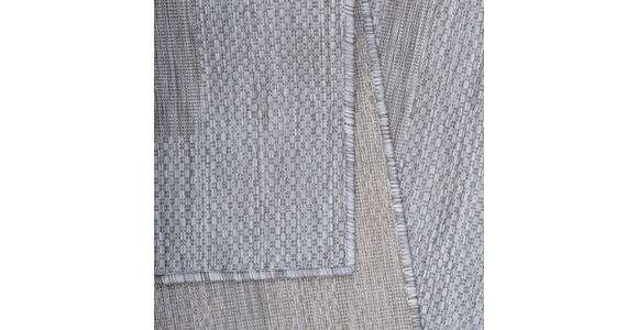 FLACHWEBETEPPICH RELAX - Silberfarben, Basics, Textil (60/100cm) - Novel