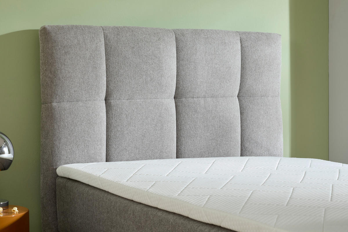 BOXBETT 90/200 cm  in Hellgrau  - Hellgrau, KONVENTIONELL, Textil (90/200cm) - Boxxx