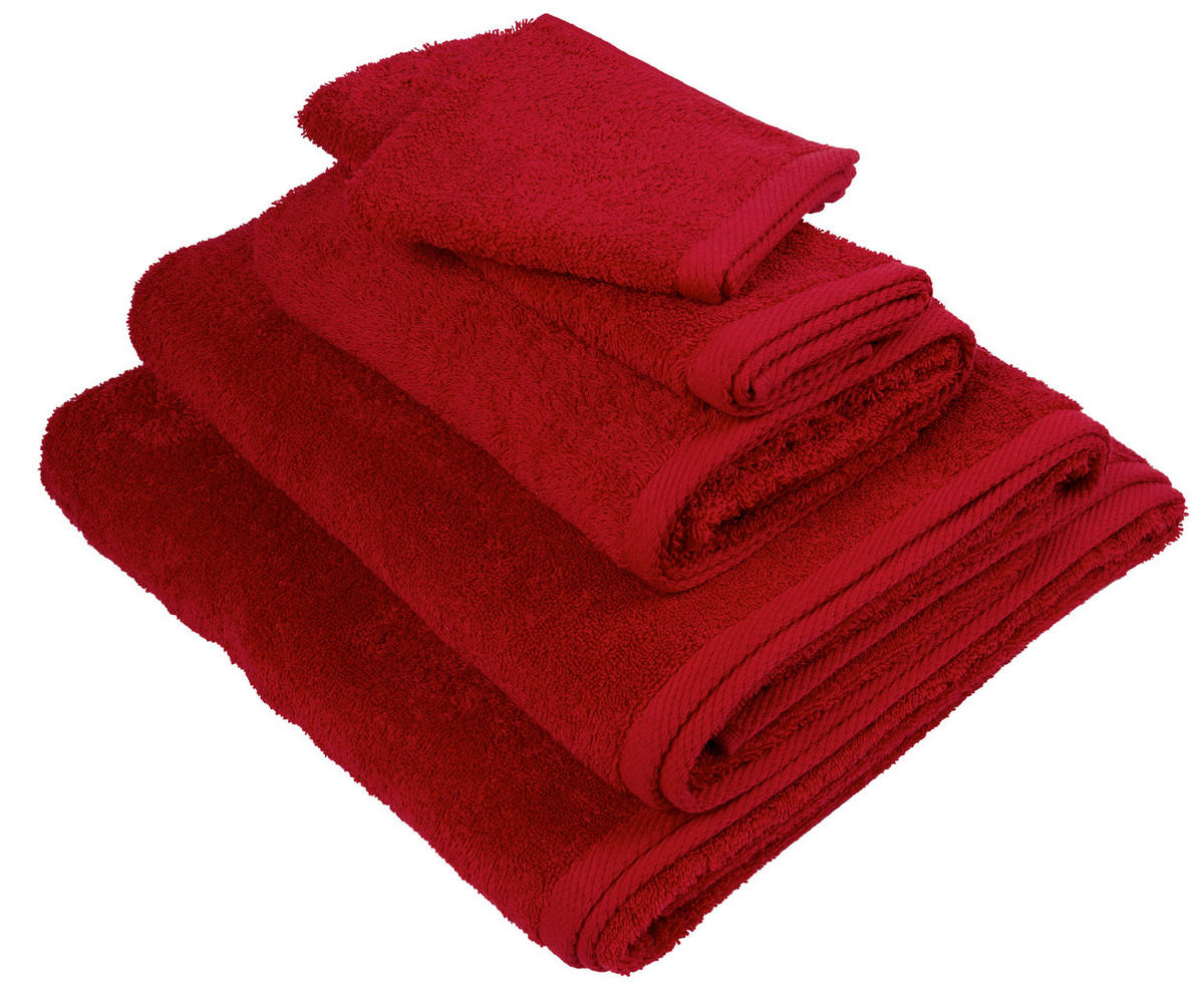 HANDTUCH Palma Rot  - Rot, Basics, Textil (50/100cm) - Esposa
