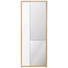 GARDEROB - vit/ekfärgad, Design, glas/träbaserade material (79/200/36cm) - Voleo