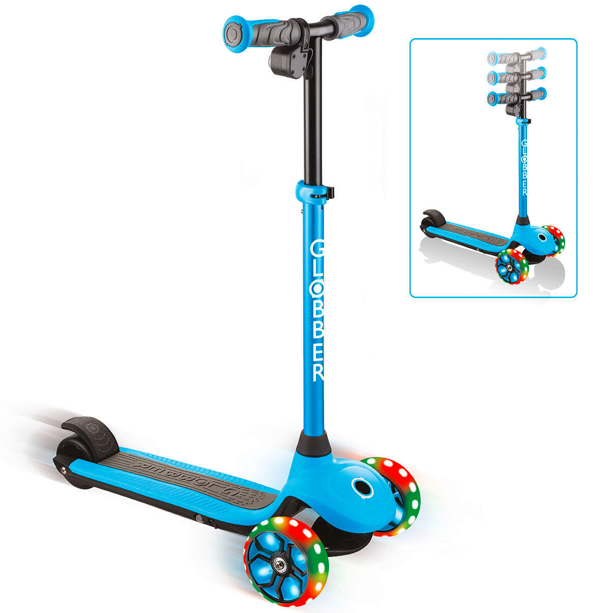 KINDER-E-SCOOTER  - Hellblau, LIFESTYLE, Kunststoff (62,0/29,0/76,0cm) - GLOBBER