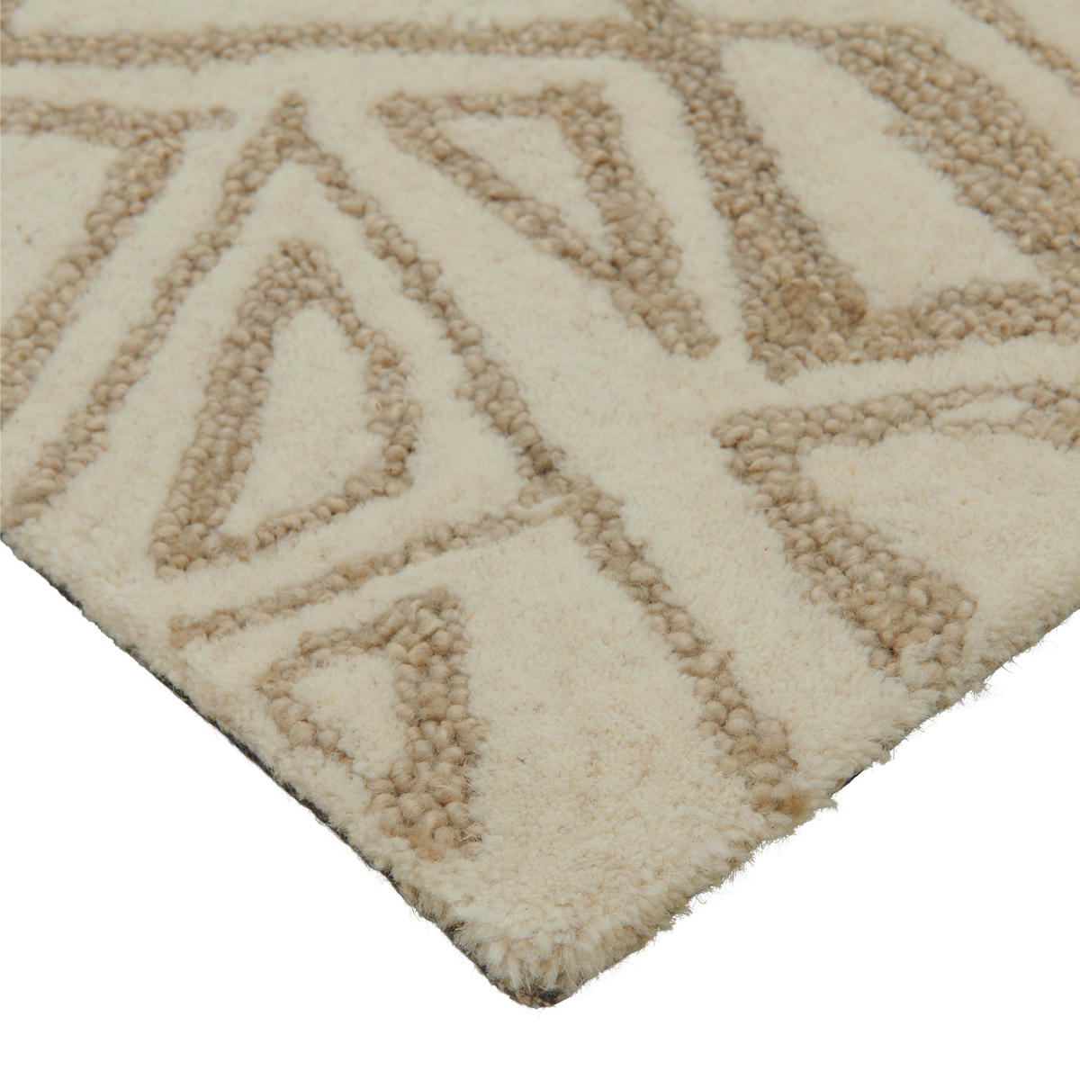 VLNĚNÝ KOBEREC, 130/190 cm, béžová - béžová, Trend, textil (130/190cm) - Novel
