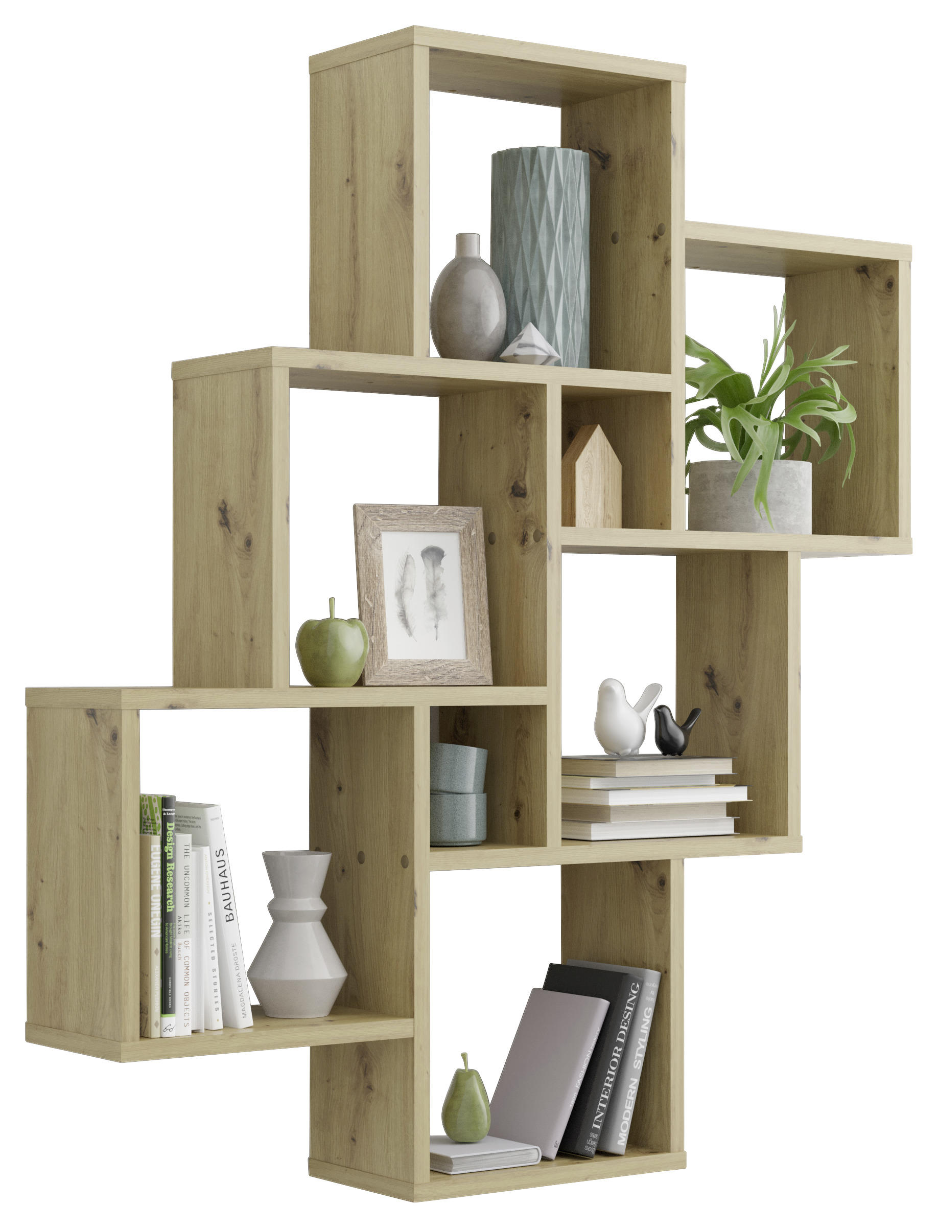 WANDREGAL Eiche Artisan  - Eiche Artisan, KONVENTIONELL, Holzwerkstoff (82/95/16cm) - MID.YOU