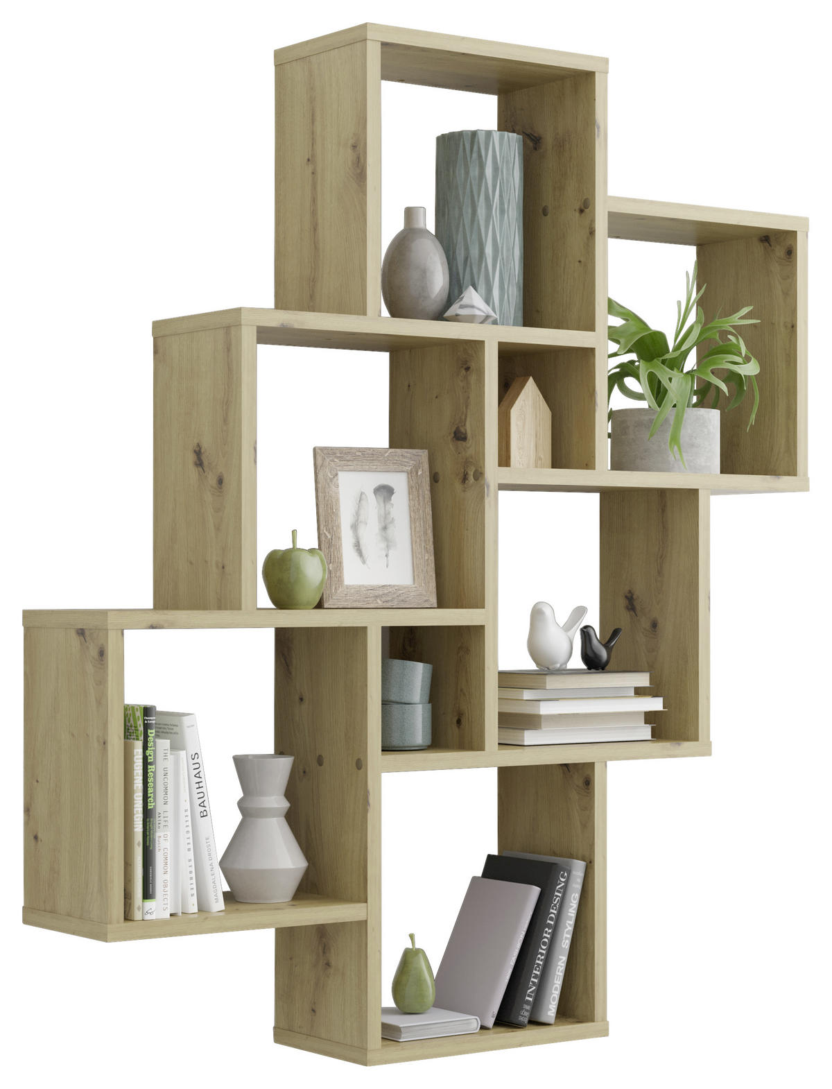 WANDREGAL Eiche Artisan  - Eiche Artisan, KONVENTIONELL, Holzwerkstoff (82/95/16cm) - MID.YOU