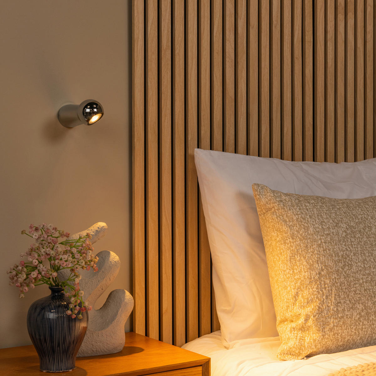 LED-WANDLEUCHTE Ipsos 6/6/15 cm  - Grau, KONVENTIONELL, Metall (6/6/15cm) - Lucide