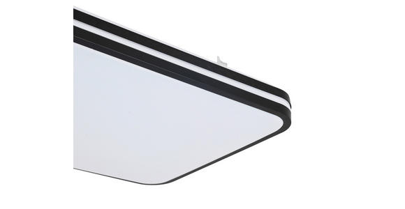 LED-DECKENLEUCHTE 66/33/5,5 cm   - Schwarz/Weiß, Basics, Kunststoff/Metall (66/33/5,5cm) - Novel
