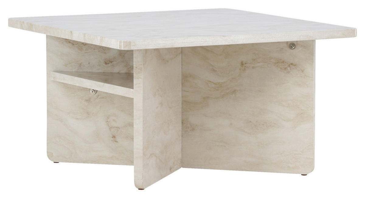 COUCHTISCH 75/75/42 cm quadratisch Beige  - Beige, Design, Holzwerkstoff (75/75/42cm) - Livetastic