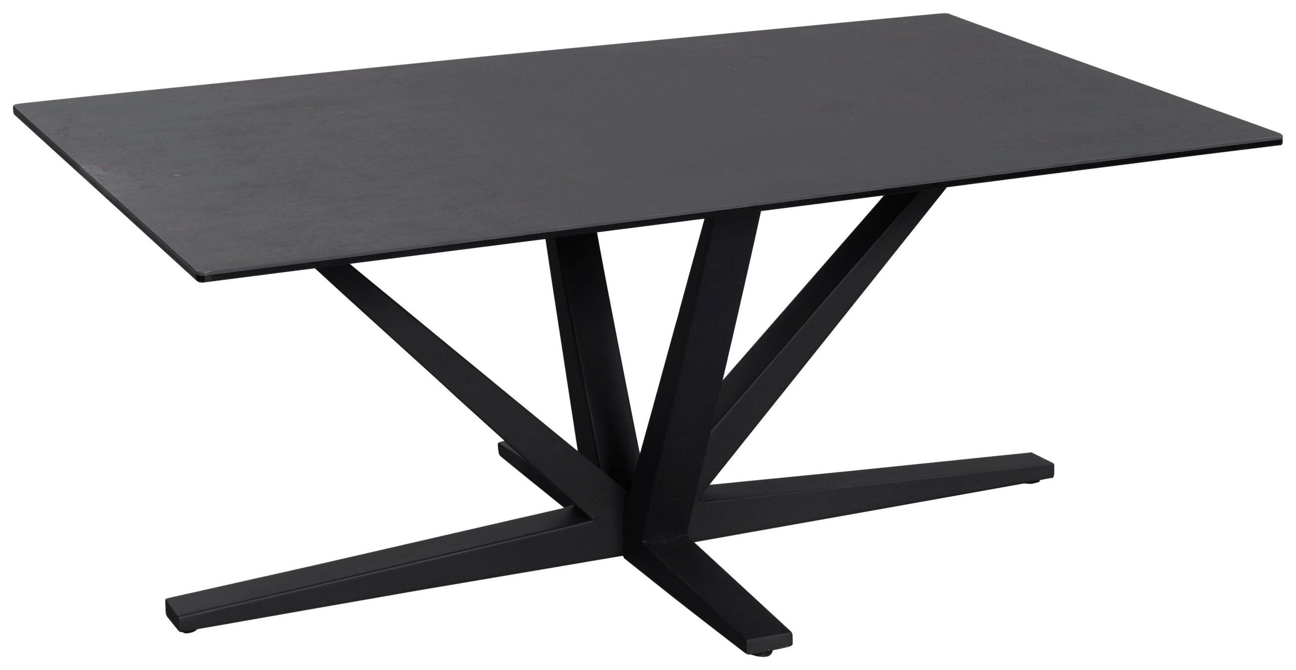 COUCHTISCH ESG 100/60/42 cm rechteckig Schwarz  - Schwarz, Design, Glas/Keramik (100/60/42cm) - Novel