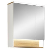 SPIEGELSCHRANK 60/71,6/21,4 cm  - Weiß, KONVENTIONELL, Glas/Holzwerkstoff (60/71,6/21,4cm) - Xora