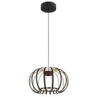 LED-HÄNGELEUCHTE 40/120 cm  - Schwarz/Weiß, Design, Kunststoff/Metall (40/120cm) - Globo