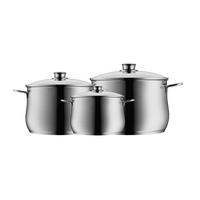KOCHTOPFSET Diadem Plus 3-teilig  - Edelstahlfarben, Basics, Metall - WMF