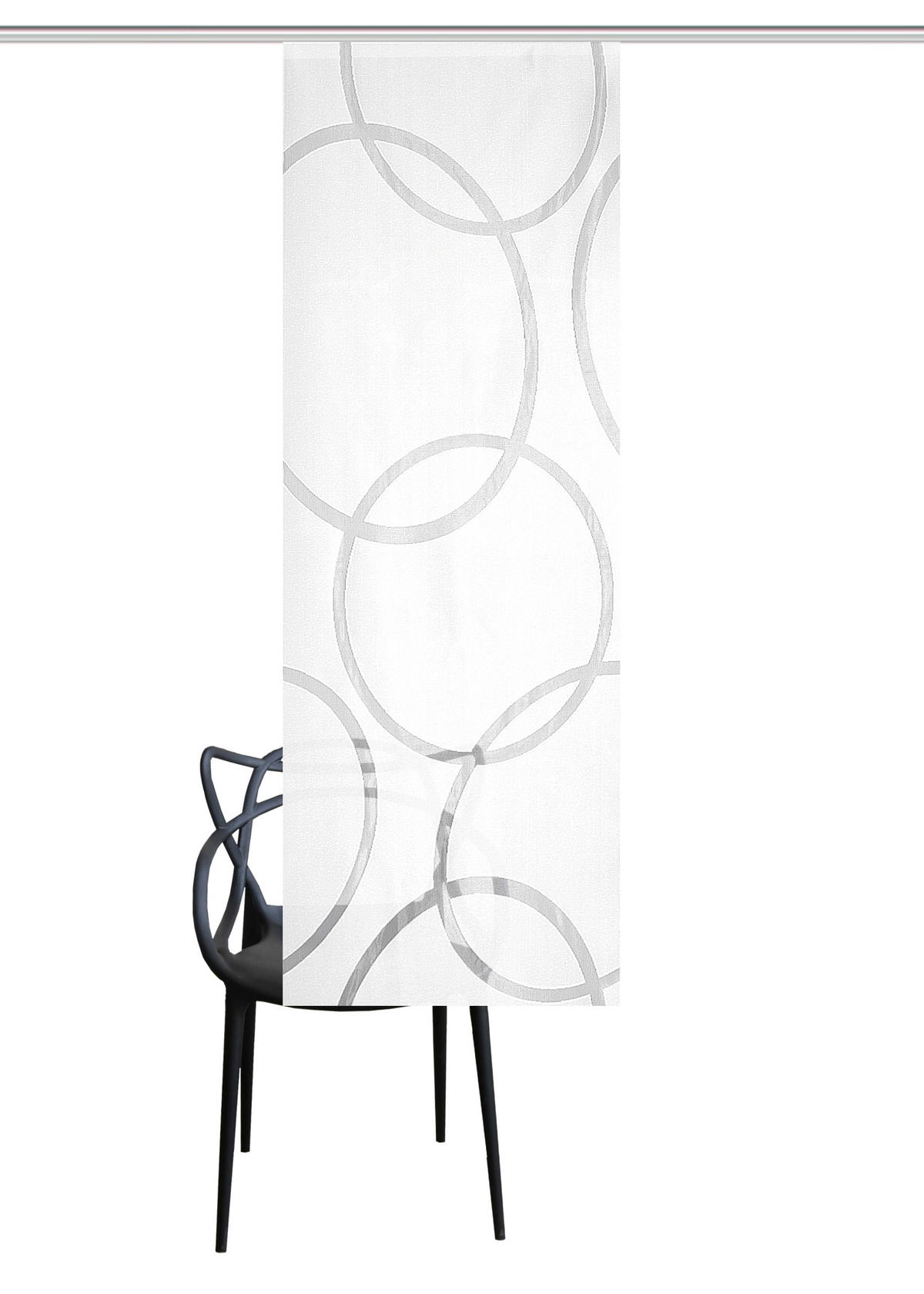 FLÄCHENVORHANG   blickdicht   57/175 cm  - Weiß, Basics, Textil (57/175cm)